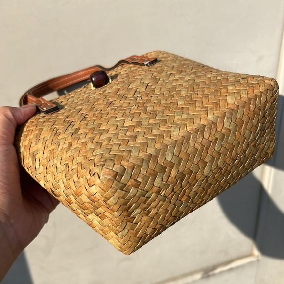 Handmade small Raffia tote bag - Picture 9 of 9